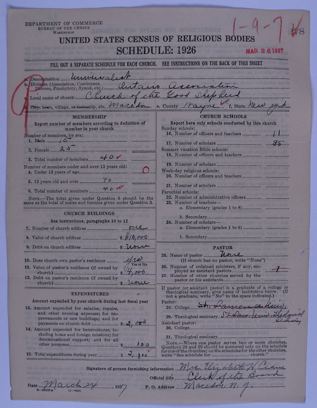 Scan of Universalist Church: 278