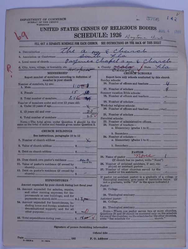 Scan of African Methodist Episcopal Church: 3766