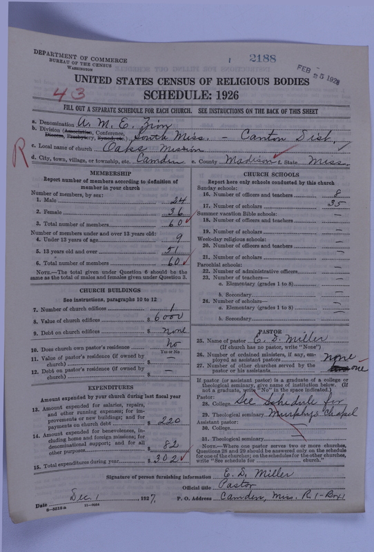 Scan of African Methodist Episcopal Zion Church: 2188