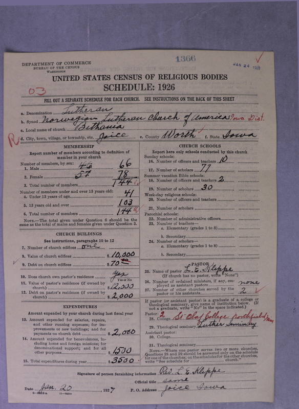 Scan of Norwegian Lutheran Church of America: 1366