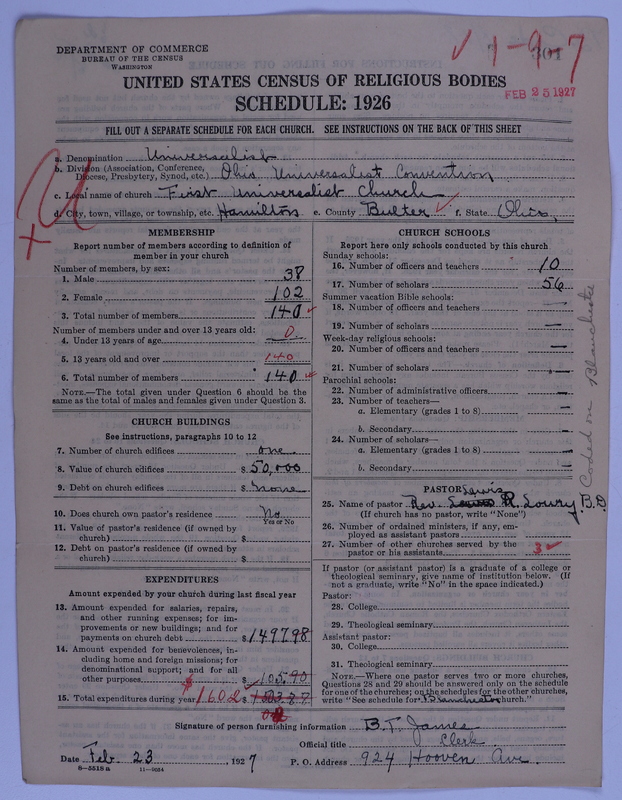Scan of Universalist Church: 301