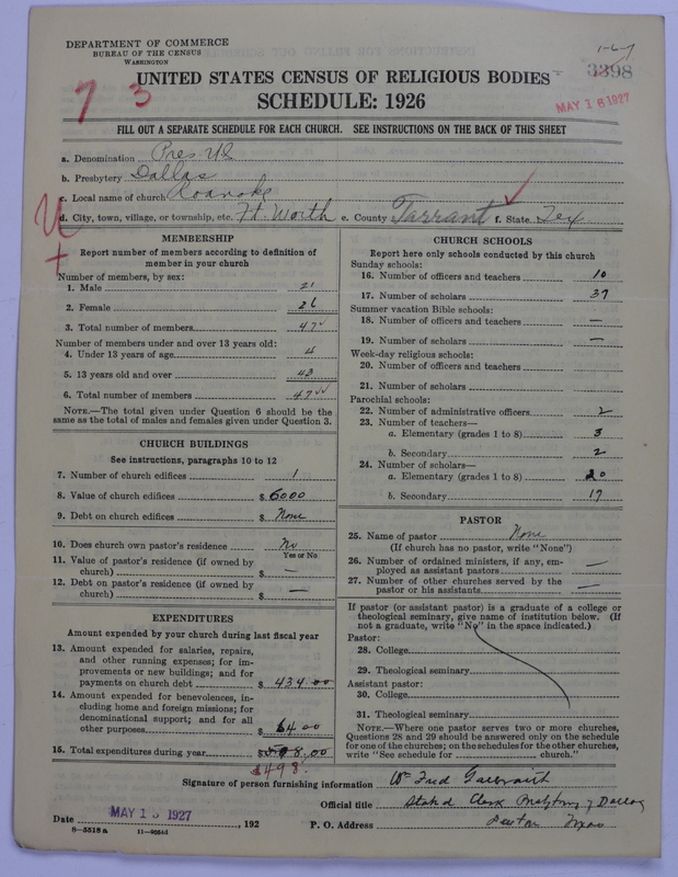 Scan of Presbyterian Church in the United States: 3398