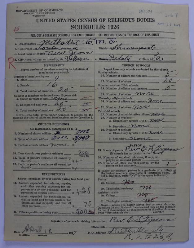 Scan of Colored Methodist Episcopal Church: 2029