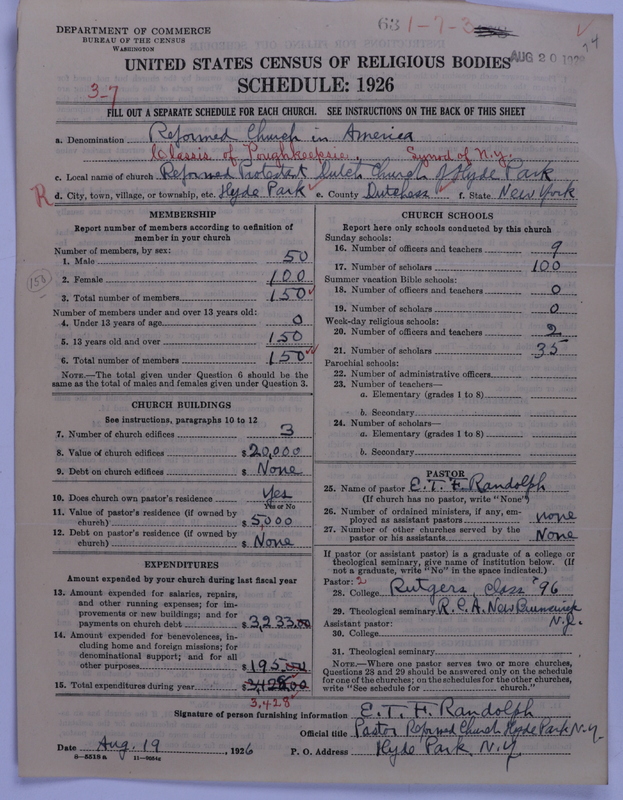 Scan of Reformed Church in America: 63