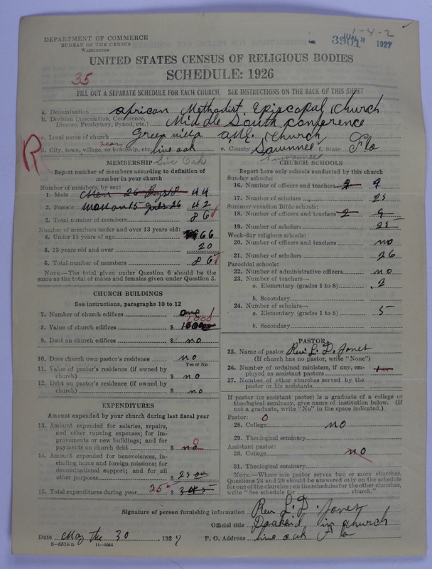 Scan of African Methodist Episcopal Church: 3901