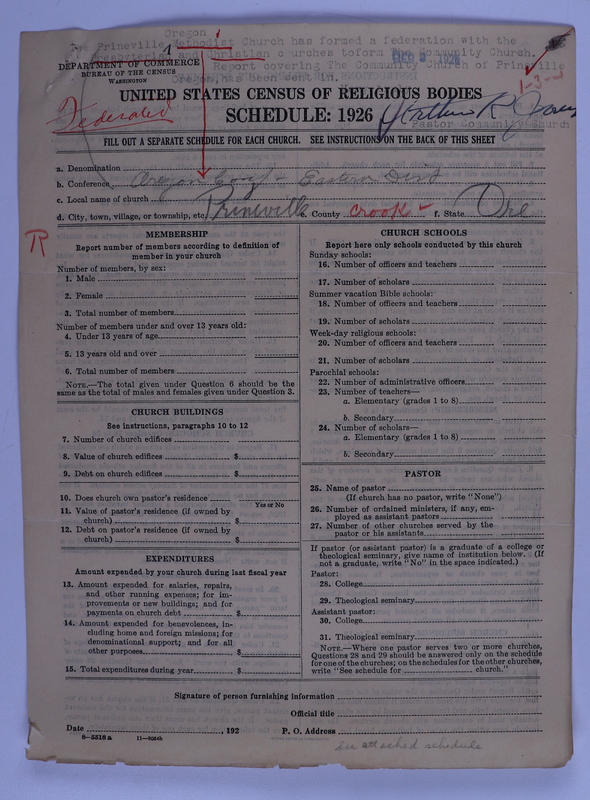 Scan of Federated Churches:
