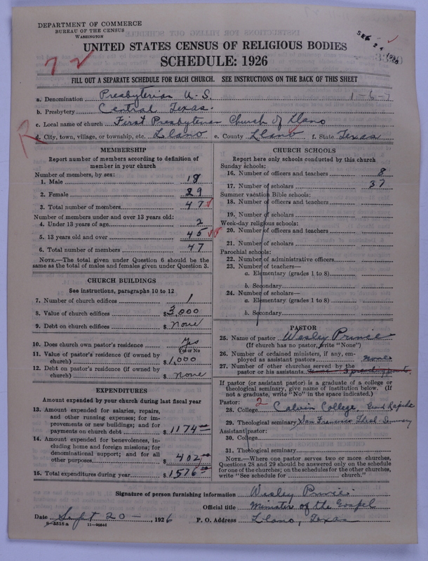 Scan of Presbyterian Church in the United States: 3320