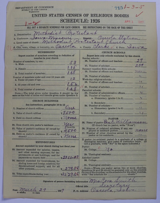 Scan of Methodist Protestant Church: 715