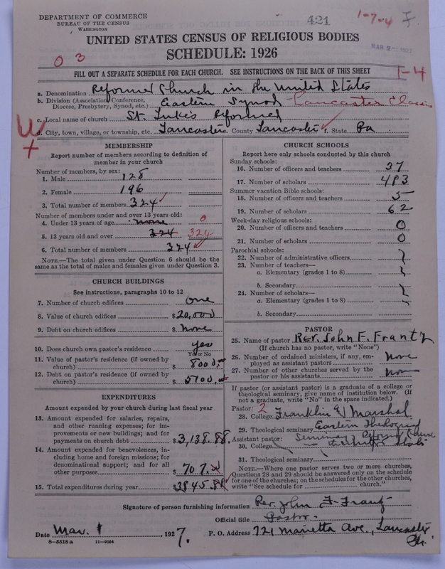 Scan of Reformed Church in the United States: 421