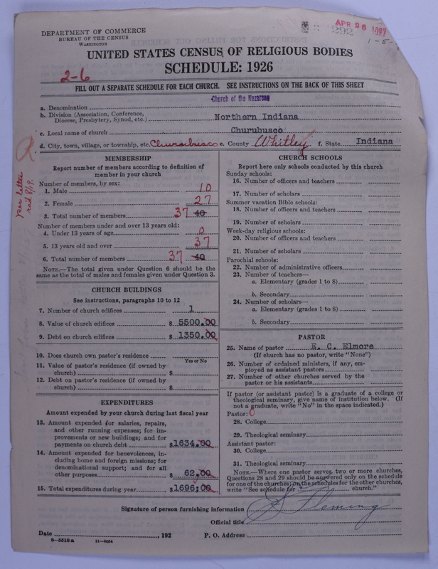 Scan of Church of the Nazarene: 292