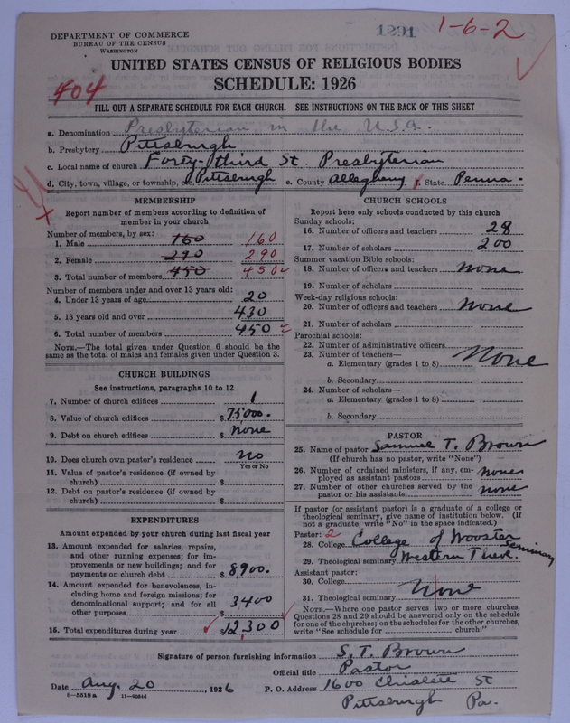 Scan of Presbyterian Church in the United States of America: 1291