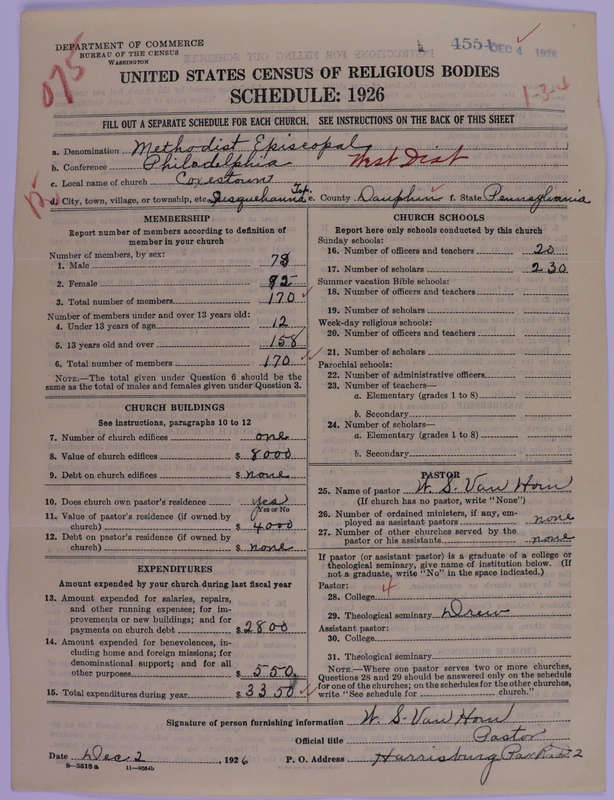 Scan of Methodist Episcopal Church: 4554