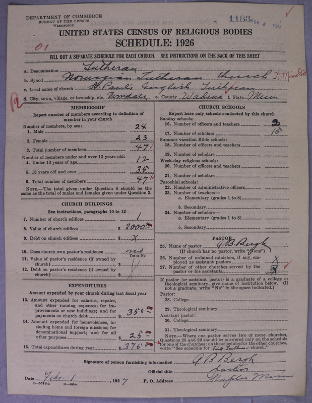 Scan of Norwegian Lutheran Church of America: 1183