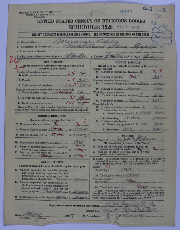 Scan of Negro Baptists: 8971