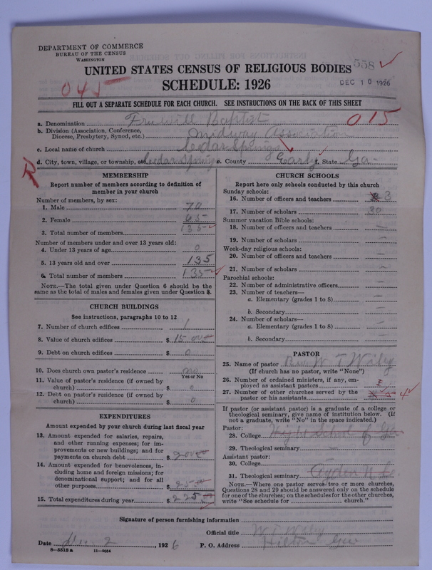Scan of Free Will Baptists: 558