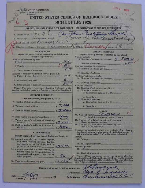 Scan of Presbyterian Church in the United States: 1380