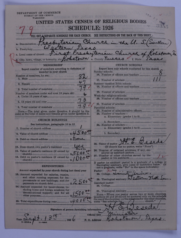 Scan of Presbyterian Church in the United States: 3355