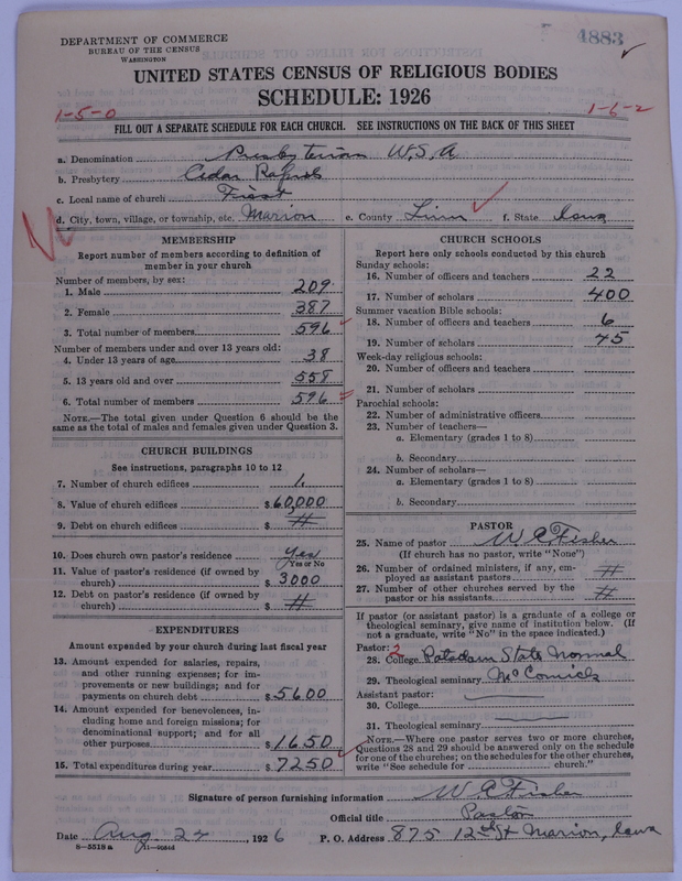 Scan of Presbyterian Church in the United States of America: 4883