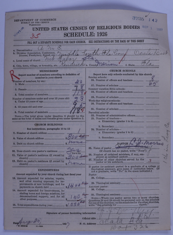 Scan of African Methodist Episcopal Church: 3725