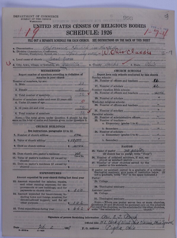 Scan of Reformed Church in the United States: 993