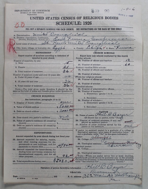 Scan of Evangelical Congregational Church: 90