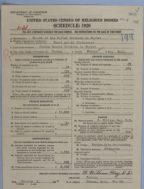 Scan of Church of the United Brethren in Christ: 965
