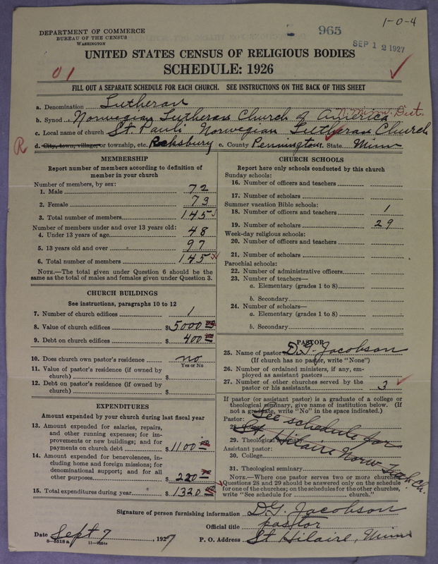 Scan of Norwegian Lutheran Church of America: 965