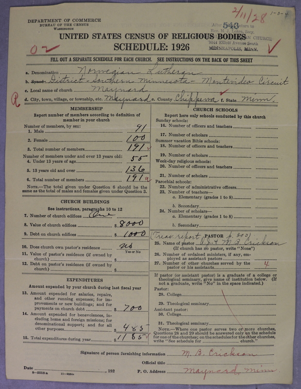 Scan of Norwegian Lutheran Church of America: 543