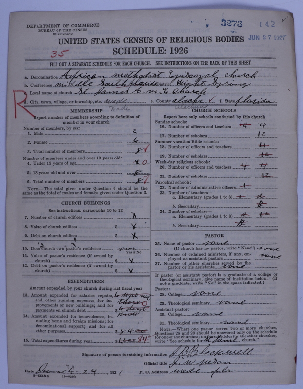 Scan of African Methodist Episcopal Church: 3273