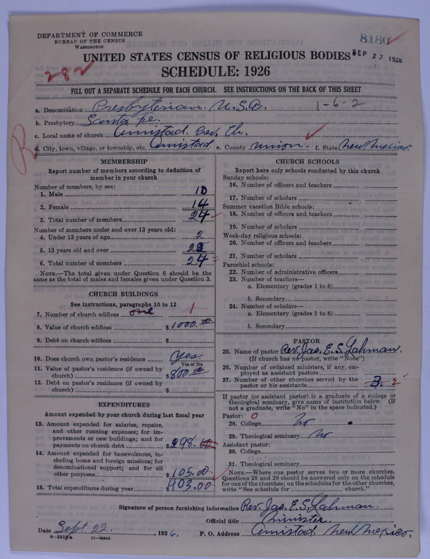 Scan of Presbyterian Church in the United States of America: 8180