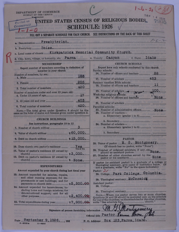 Scan of Presbyterian Church in the United States of America: 7905