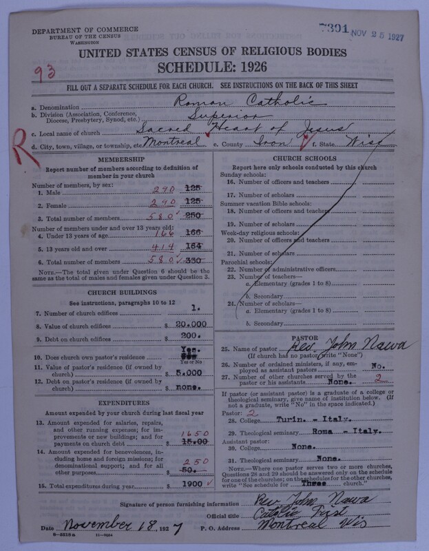 Scan of Roman Catholic Church: 7301