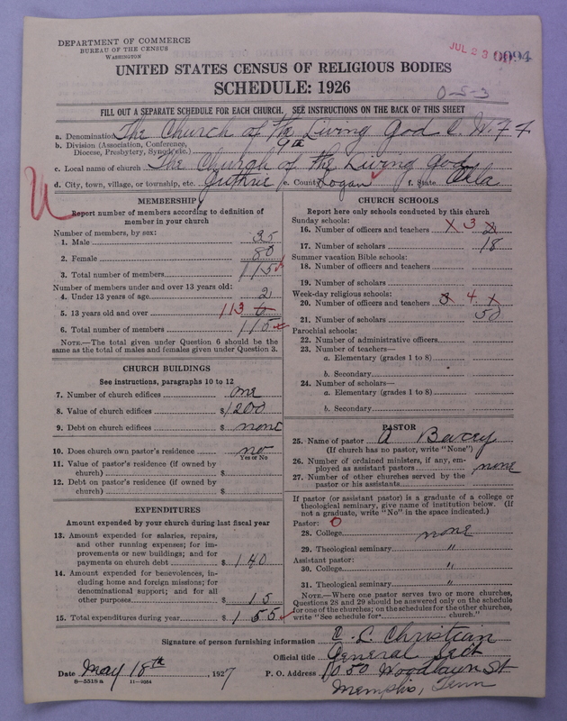 Scan of Church of the Living God, Christian Workers for Fellowship: 94