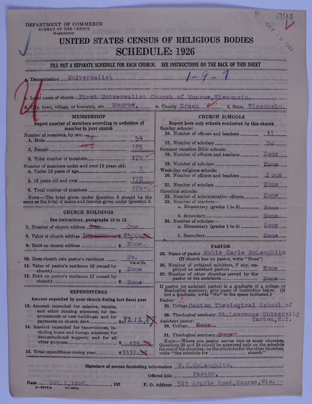 Scan of Universalist Church: 394
