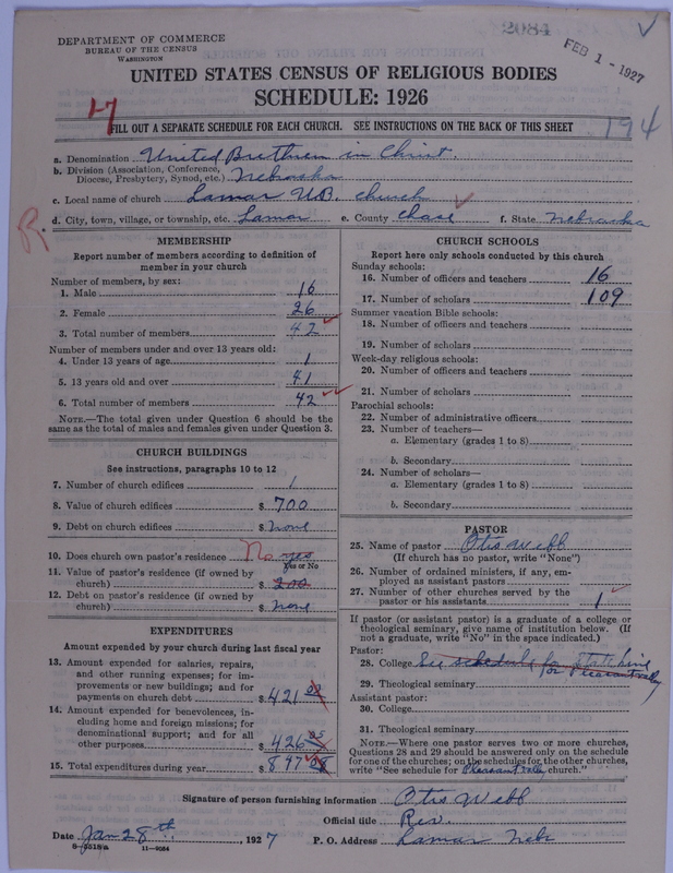 Scan of Church of the United Brethren in Christ: 2084