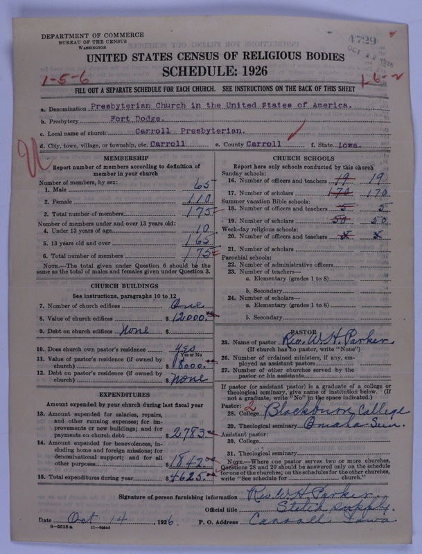 Scan of Presbyterian Church in the United States of America: 4729