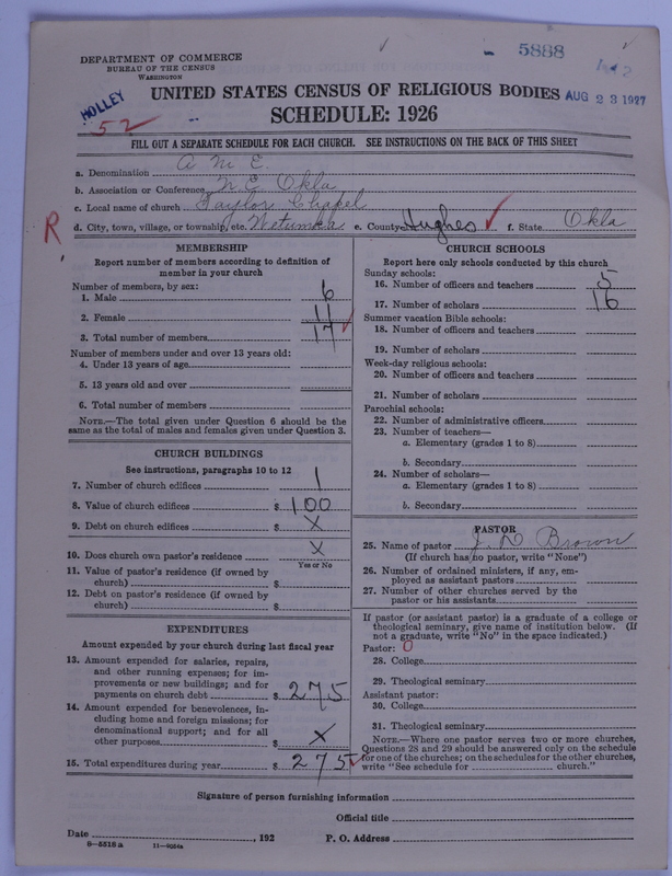 Scan of African Methodist Episcopal Church: 5888