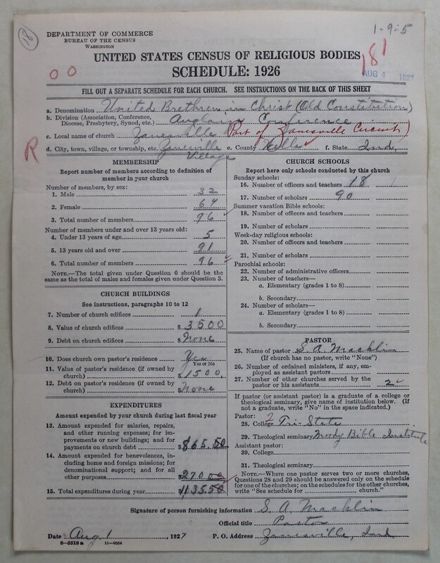 Scan of Church of the United Brethren in Christ (Old Constitution): 181
