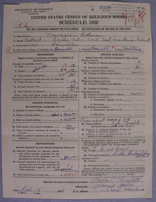 Scan of Norwegian Lutheran Church of America: 2336