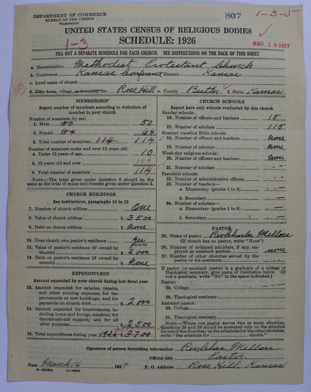 Scan of Methodist Protestant Church: 807