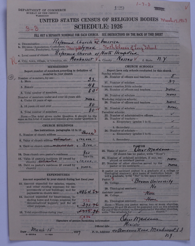 Scan of Reformed Church in America: 129