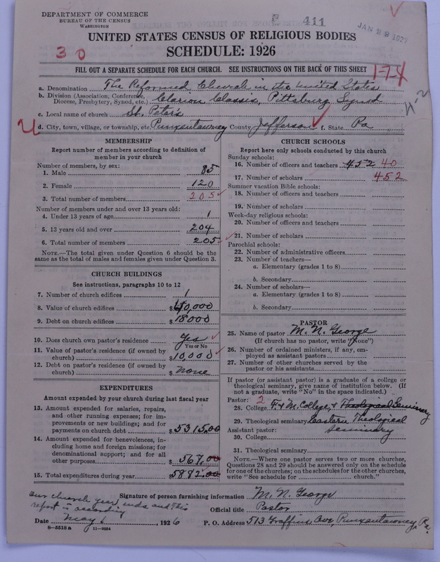 Scan of Reformed Church in the United States: 411