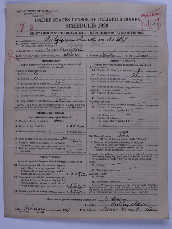 Scan of Presbyterian Church in the United States: 3249