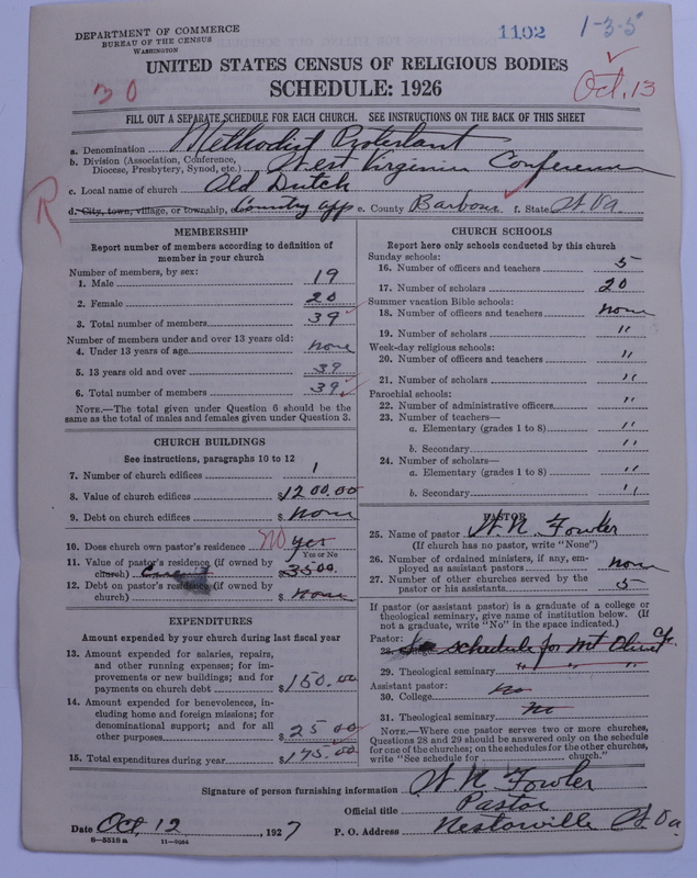 Scan of Methodist Protestant Church: 1102