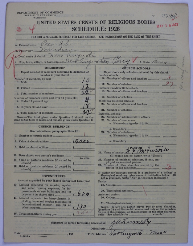 Scan of Presbyterian Church in the United States: 2738