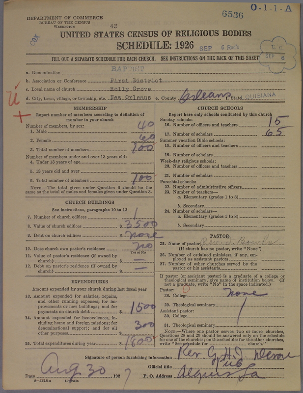 Scan of Negro Baptists: 6536