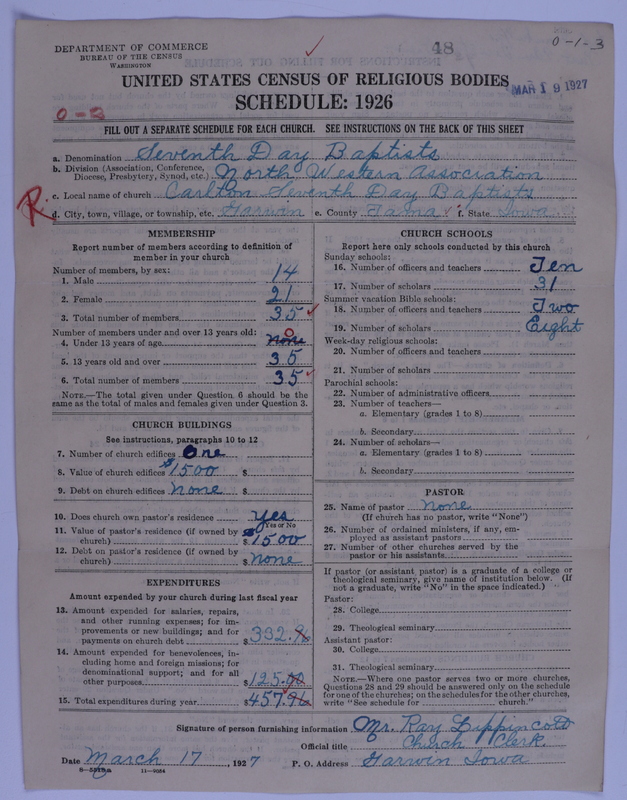Scan of Seventh Day Baptists: 48