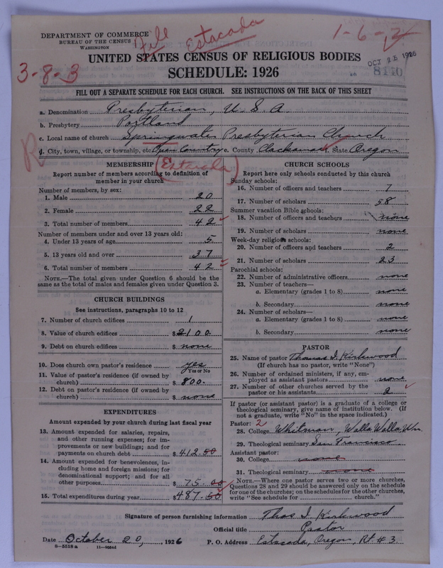 Scan of Presbyterian Church in the United States of America: 8440