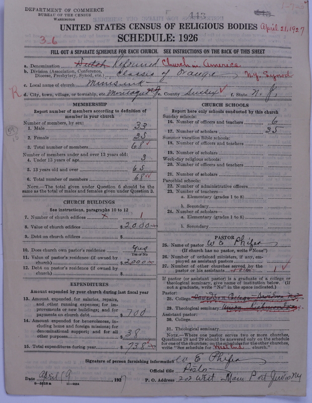 Scan of Reformed Church in America: 443