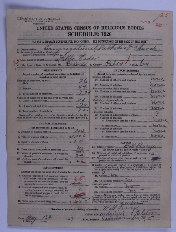 Scan of Congregational Methodist Church: 35
